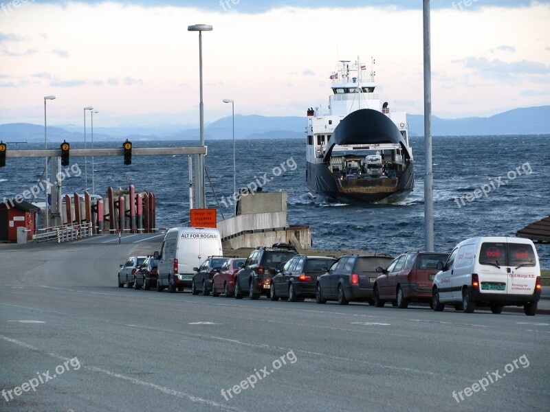 Ferry Wait Queue Car Boat