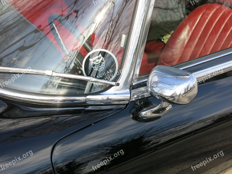 Auto Jaguar Oldtimer Sports Car Chrome