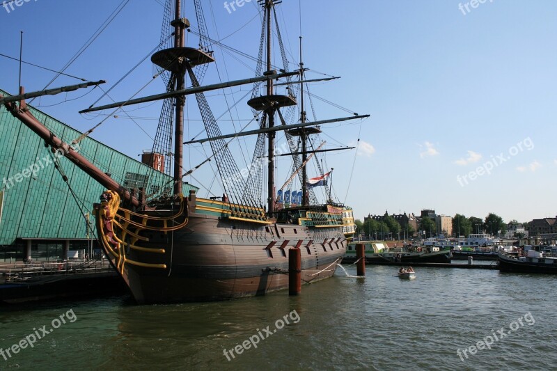 Amsterdam Boat Ship Old Historic