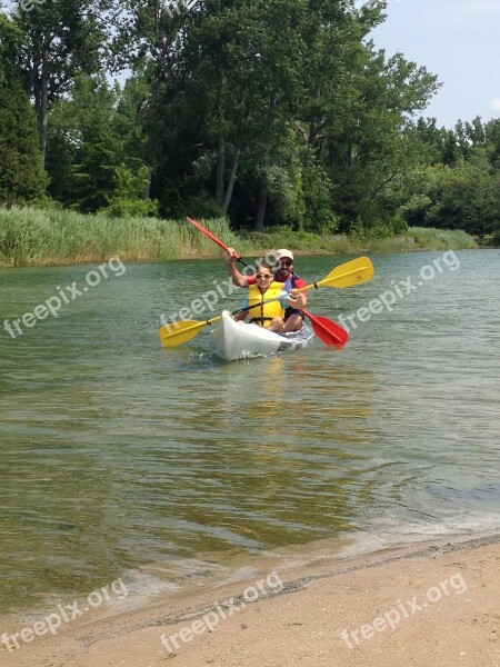 Kayak Lake Paddle Sport Free Photos