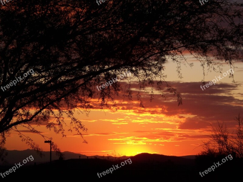 Arizona Sunset Desert Southwest Scenic