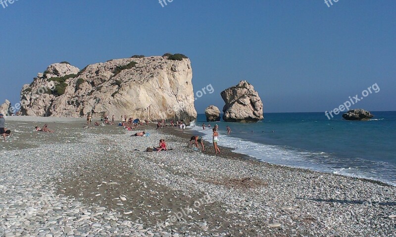 Cyprus Pebbly Beach Rock Free Photos