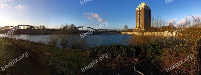 Spring Elbe Panorama Free Photos