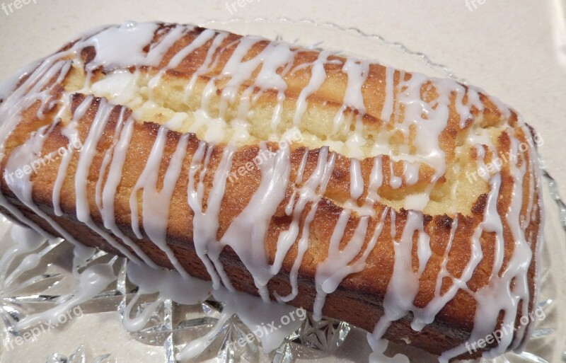 Lemon Loaf Cake Lemon Glaze Lemon Drizzle Icing Sweet Food Free Photos