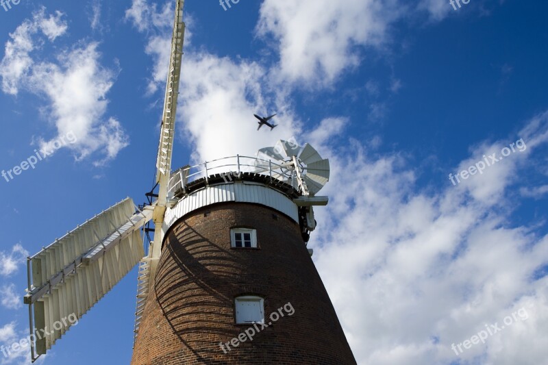 Thaxted Essex England Windmill White Sails