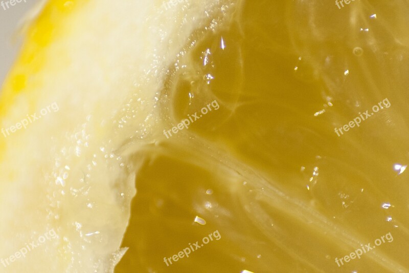 Lemon Closeup Diet Yellow Macro