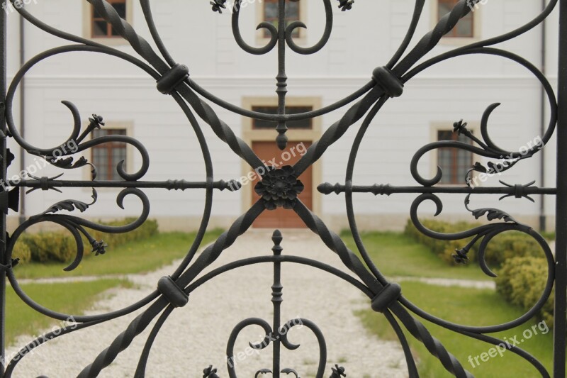 Wrought Iron Fancy Gate Castle Garden