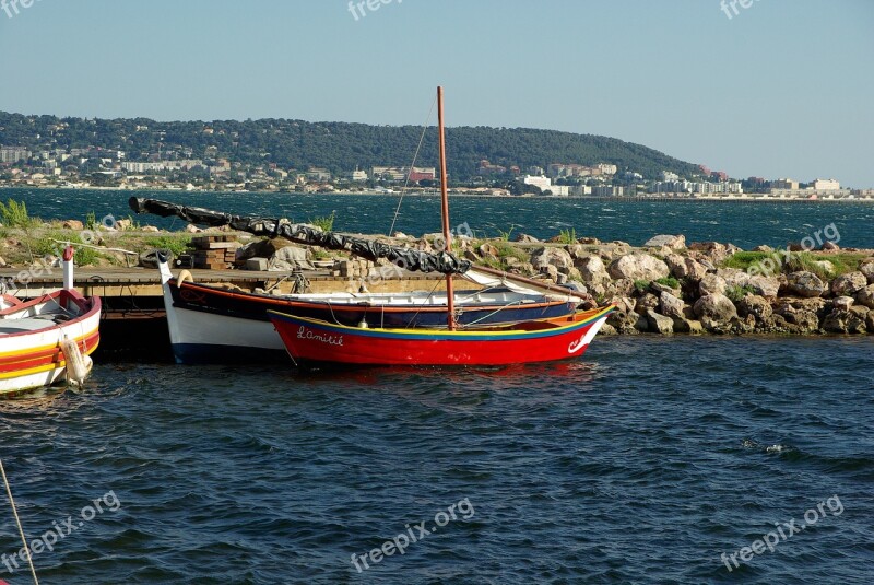 France Sète Port Fishing Boats Mediterranean