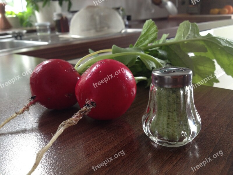 Radishes Kitchen Red Vegetables Eat