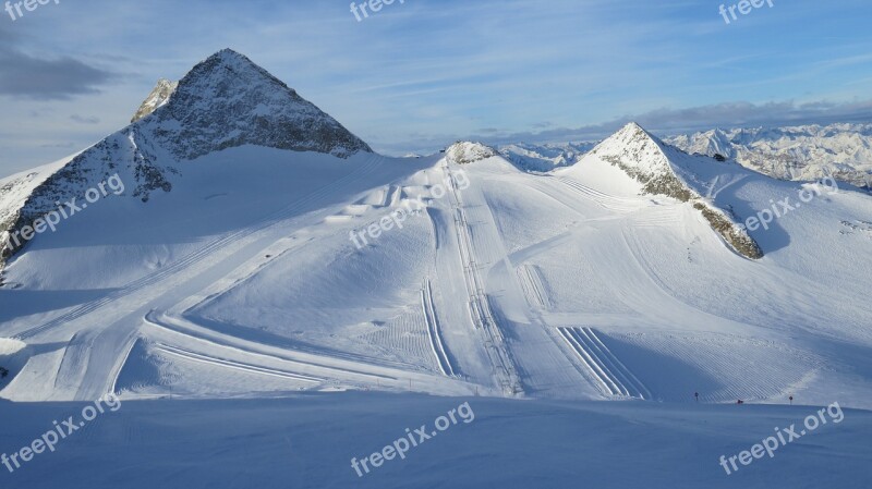 Glacier Winter Holiday Ski Tyrol Alpine