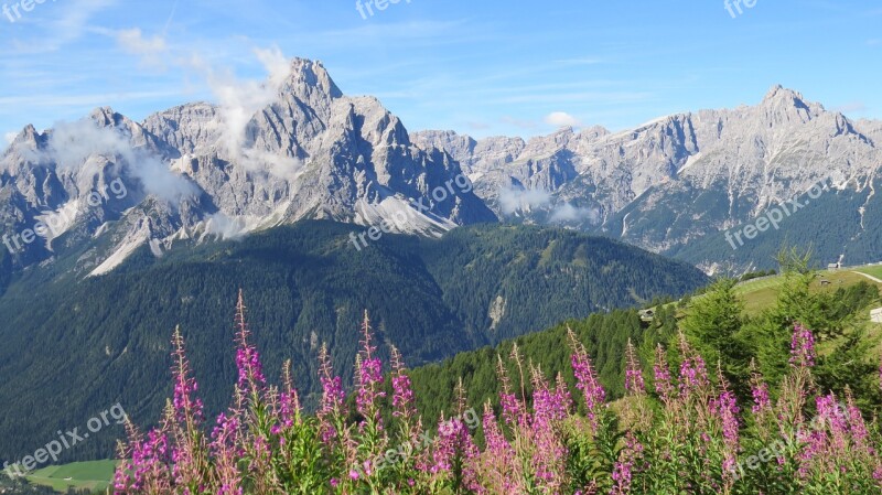 Sexten Dolomites Mountain Hiking Nature Alpine Mountains