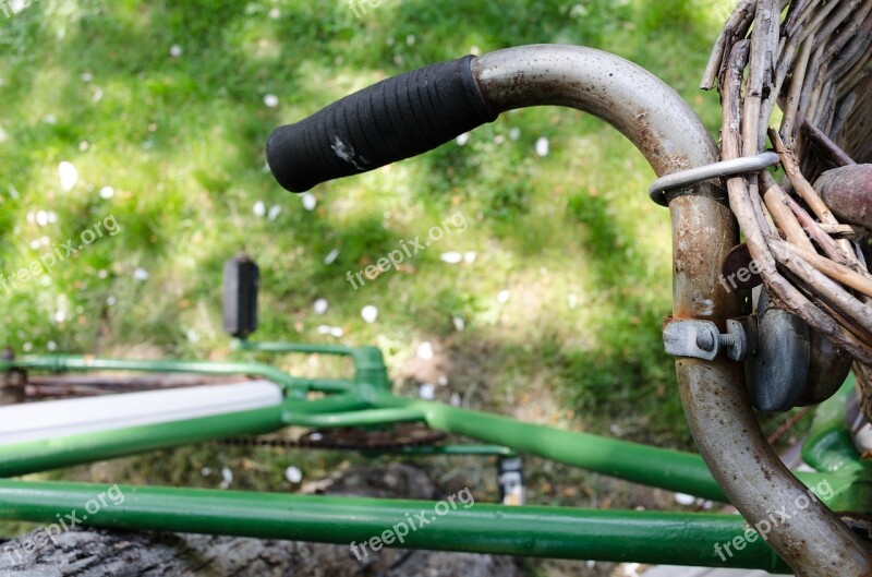 Bike Handlebar Rusty Rural Vintage