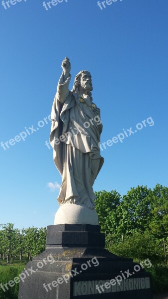 King Jesus Bible Statue Faith