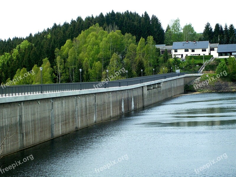 Dam Reservoir Rauschenbach Dam Drinking Water Free Photos