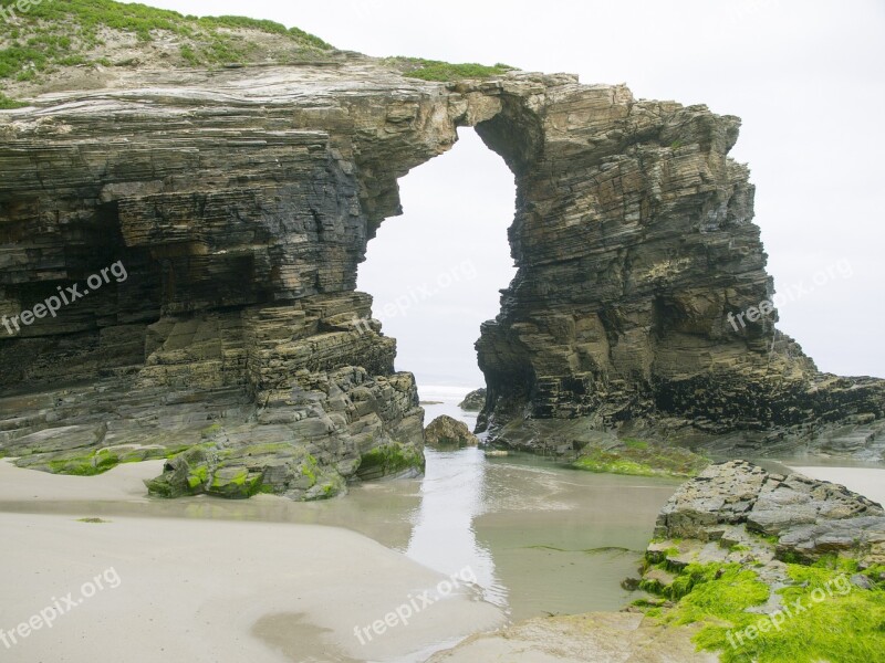 Arc Cathedrals Beach Ribadeo Free Photos