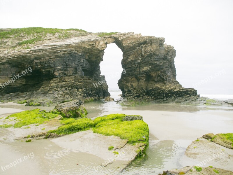 Arc Cathedrals Beach Ribadeo Free Photos