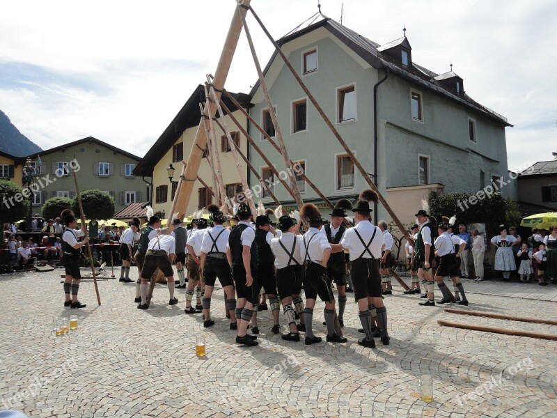 Maypole Customs Bavarian Traditions Bavaria Berchtesgaden