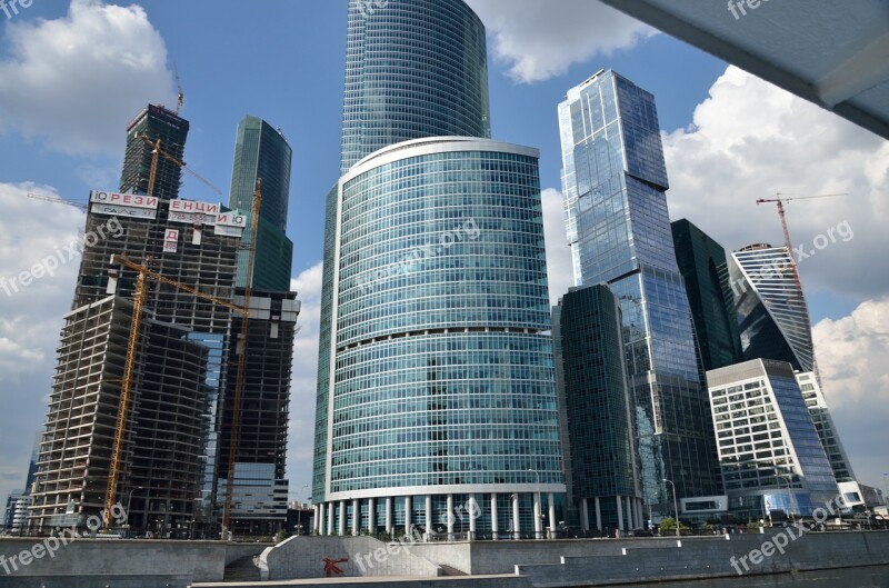 Moscow Moscow City Skyscraper Skyscrapers Office