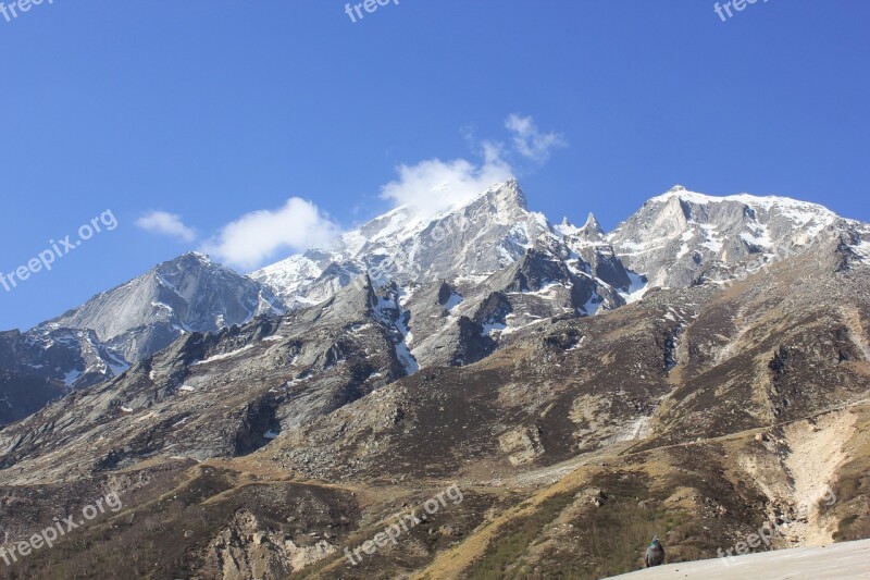 Goumukh Ganges Mountains Free Photos