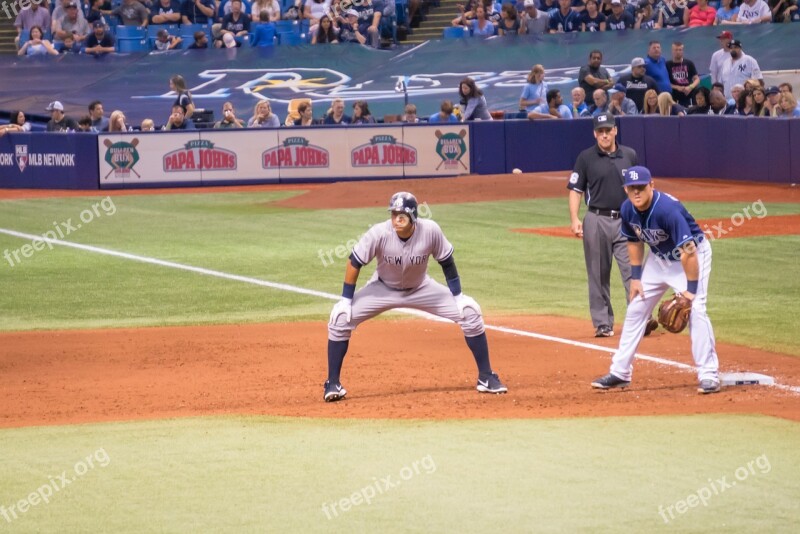 Baseball Alex Rodriguez A-rod Yankees On Base