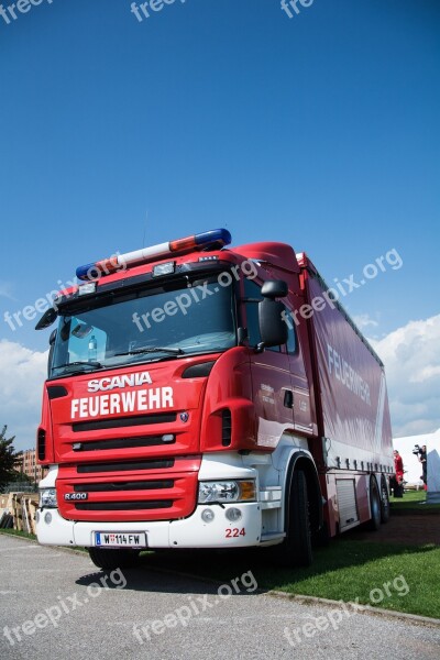 Fire Truck Vehicles Logistics Transport