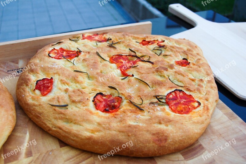 Focaccia Pasta Bread Grill Free Photos