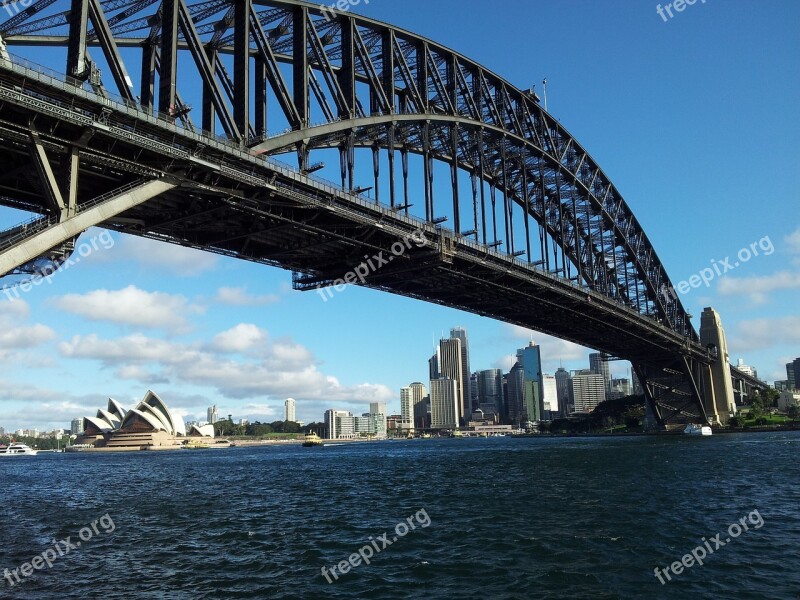 Sydney Bridge Opera House Australia Harbour