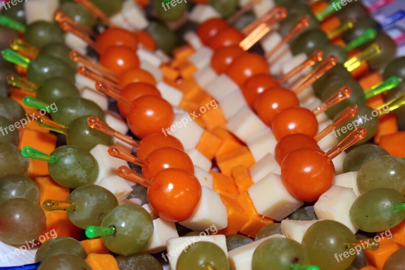 Physalis Cheese Grapes Spit Buffet