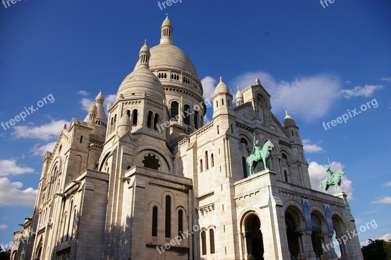 Paris Montmartre Cathedral France Sacré Cœur