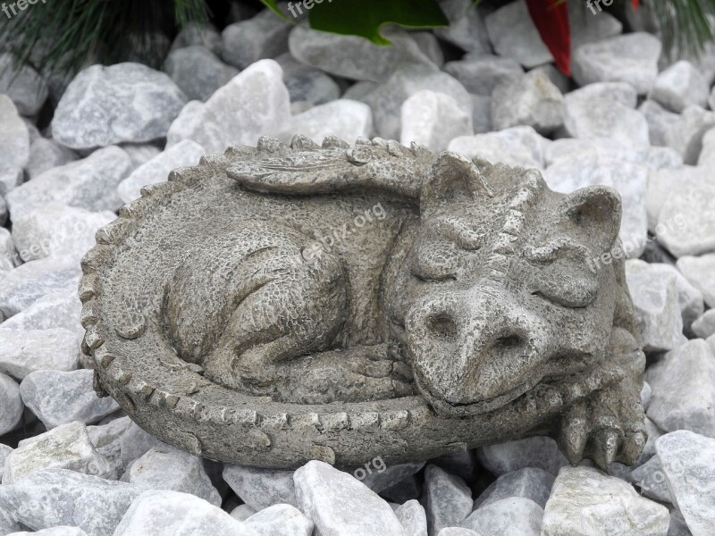 Dragon Stone Sleep Satisfied Free Photos