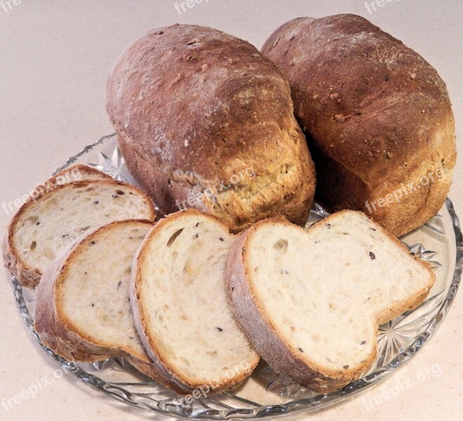 Bread Sliced Seeds Corn Flax