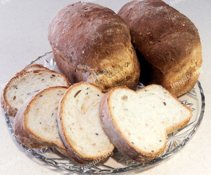 Bread Grain Seeds Slices Food