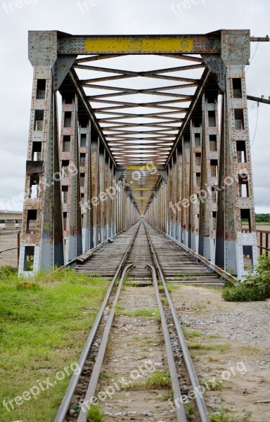 Bridge Train Trillo Railway Steel