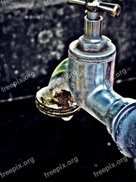 Faucet Water Fountain Drop Of Water Drip