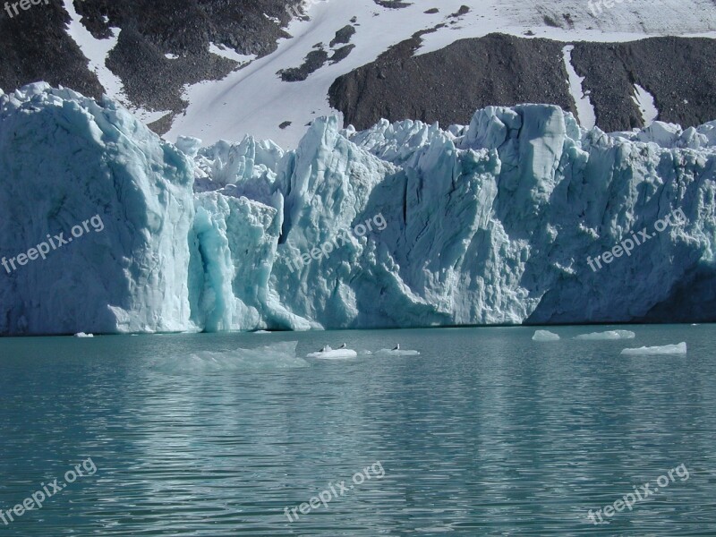 Spitsbergen Glacier Ice Free Photos