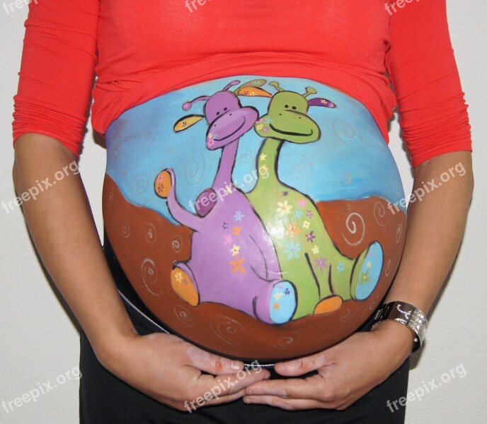 Bellypaint Belly Belly Painting Baby Pregnant