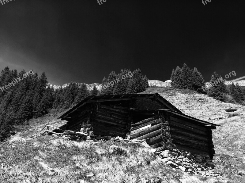 Stall Alm Had Wood Barn Hut