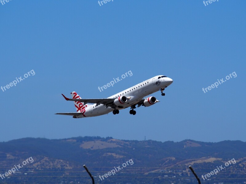 Takeoff Airplane Airport Aviation Aircraft