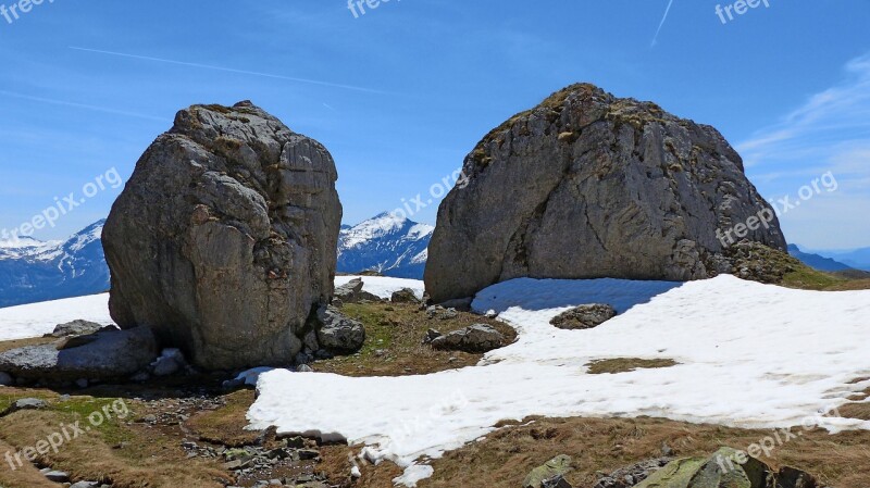 Landscapes Nature Mountain Alps Snow