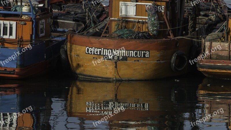 Fishing Mar Del Plata Sea Boat Water