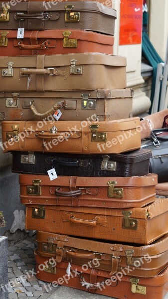 Luggage Flea Market Sale Vintage Old