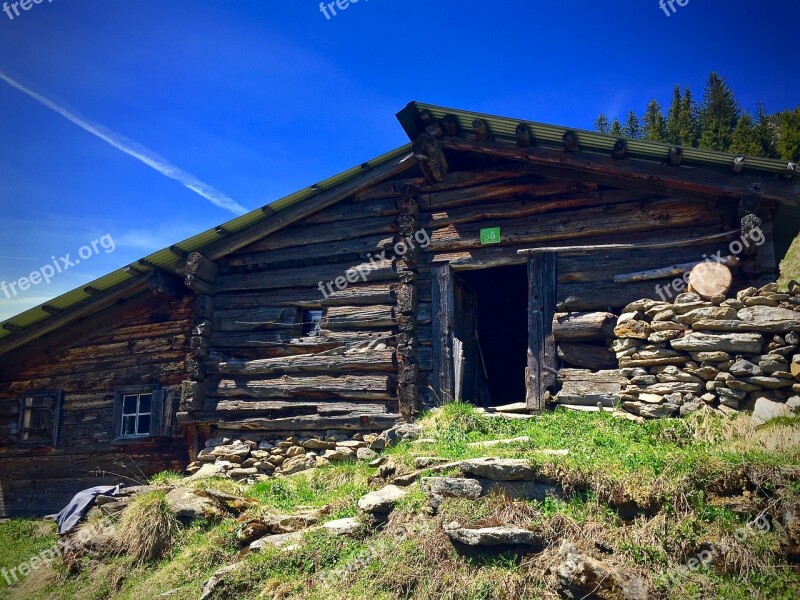 Alm Hut Mountain Alpine Hut Alm Hut