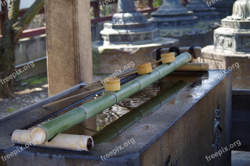 Temple Water Bamboo Free Photos