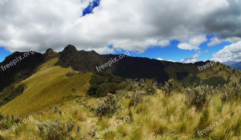 Ecuador Andes Pasochoa America South