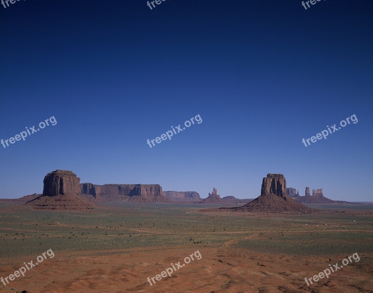 Monument Valley Sandstone Buttes Arizona Desert