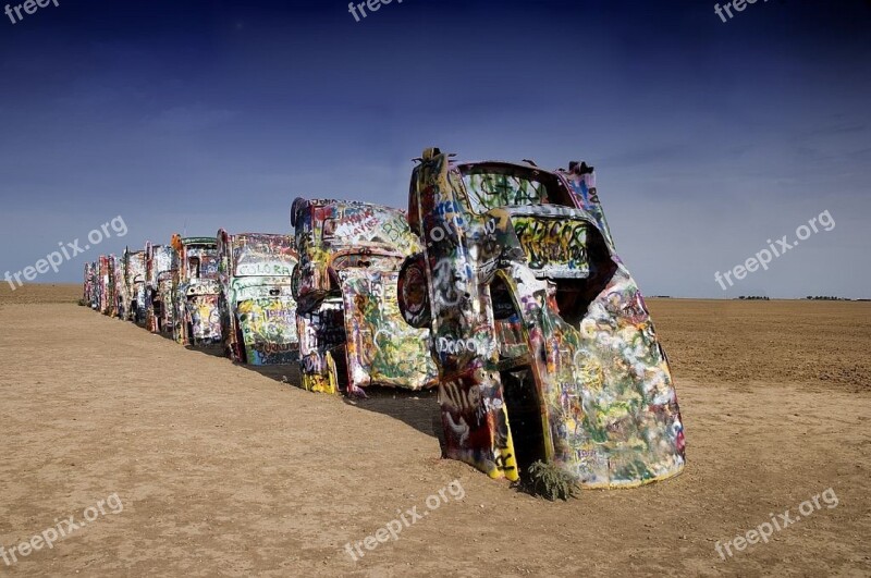 Cadillac Ranch Amarillo Famous Landmark Art