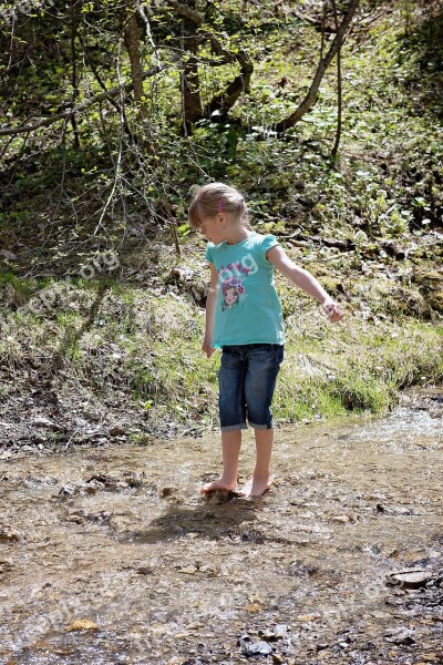 Child Girl Bach Waters Water