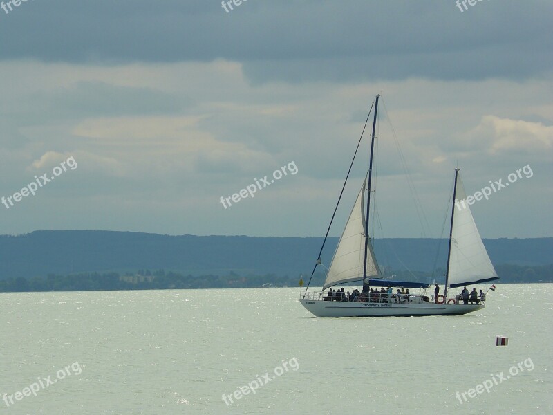 Ship Lake Balaton Water Sailing Boat Sailing