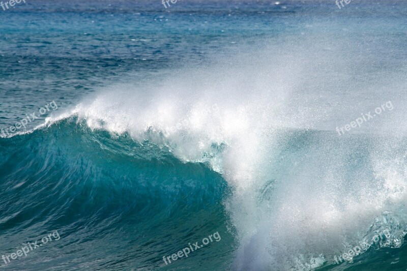 Wave Ocean Blue Water Splash