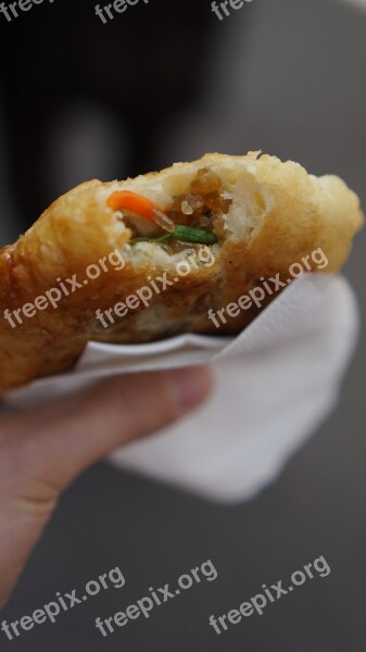 Eat Hotteok Snack Street Food Free Photos